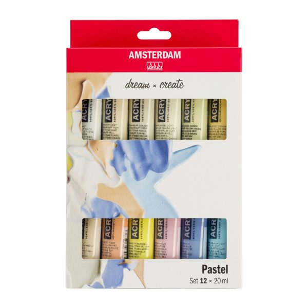 Akryylivärilajitelma 12x20 ml pastels Talens Amsterdam Online