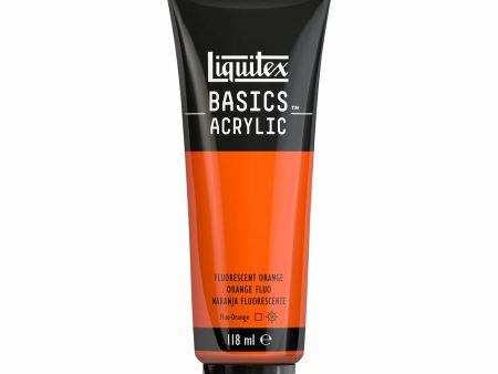 Akryyliväri 118ml 982 Fluorescent Orange Liquitex Basics Acrylic Cheap