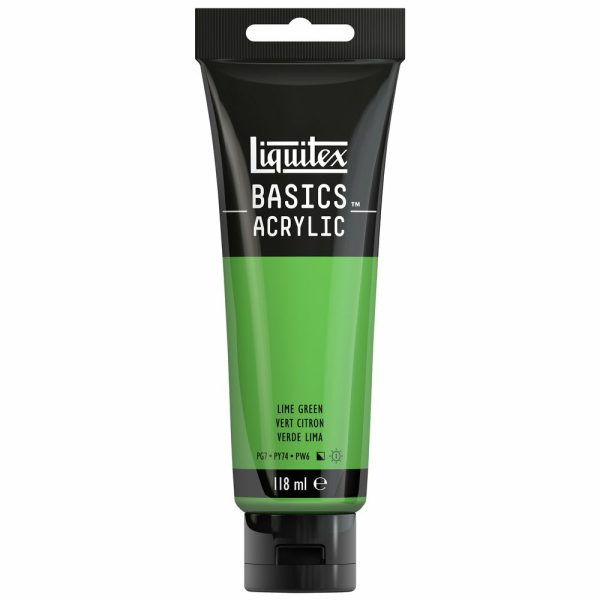 Akryyliväri 118ml 222 Lime Green Liquitex Basics Acrylic Online Hot Sale