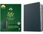 NLT Life Application Study Bible, Third Edition, Large Print (Genuine Leather, Navy Blue, Indexed, Red Letter) Sale